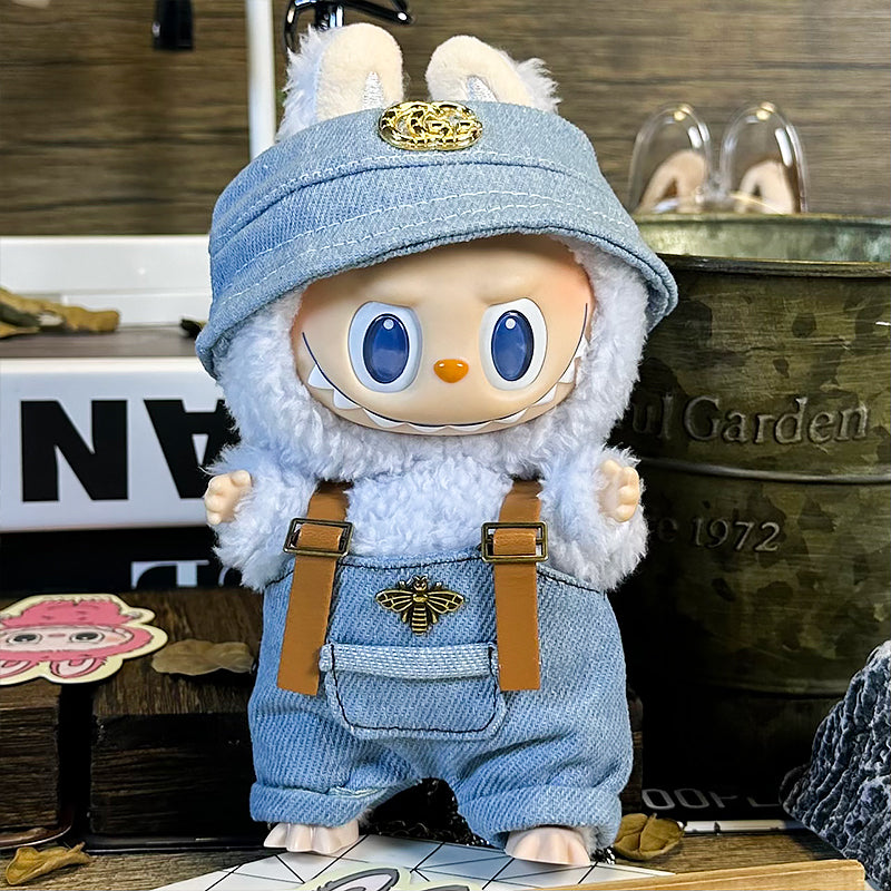 Labubu Outfit – “GG Monogram Bucket Set” (Fits 17cm Labubu Macaron / Have a Seat / Big into Energy)
