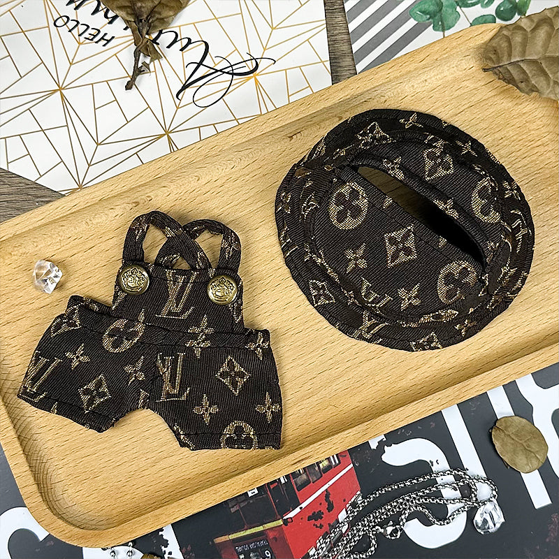 Labubu Outfit – “Vintage LV Denim” (Fits 17cm Labubu Macaron / Have a Seat / Big into Energy)
