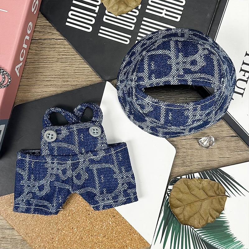 Labubu Outfit – “Dior Street Monogram” (Fits 17cm Labubu Macaron / Have a Seat / Big into Energy)