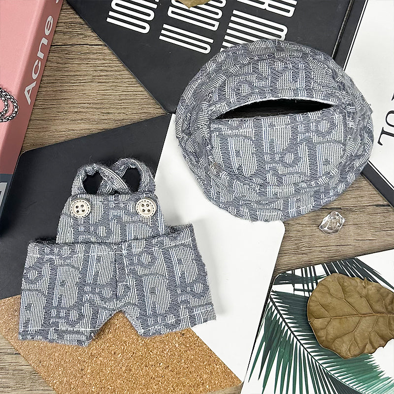 Labubu Outfit – “Dior Street Monogram” (Fits 17cm Labubu Macaron / Have a Seat / Big into Energy)