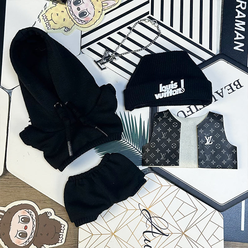 Labubu Outfit – “LV Street Capsule” (Fits 17cm Labubu Macaron / Have a Seat / Big into Energy)