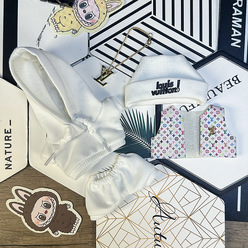 Labubu Outfit – “LV Street Capsule” (Fits 17cm Labubu Macaron / Have a Seat / Big into Energy)