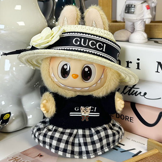 Labubu Outfit – “Gucci Garden Picnic Set” (Fits 17cm Labubu Macaron / Have a Seat / Big into Energy)