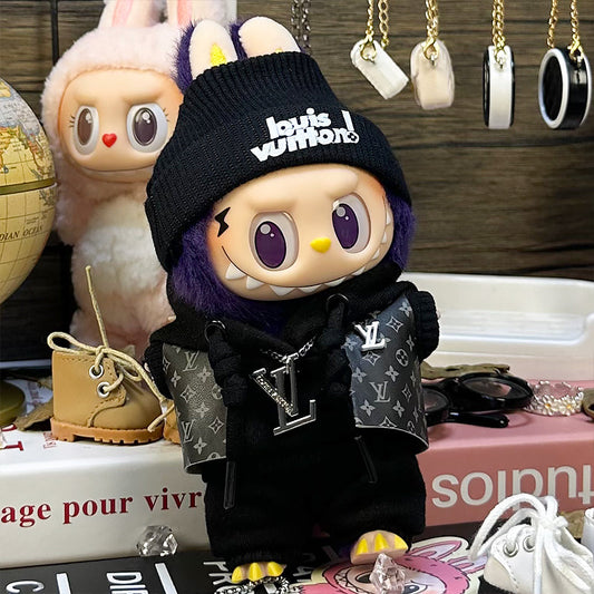 Labubu Outfit – “LV Street Capsule” (Fits 17cm Labubu Macaron / Have a Seat / Big into Energy)