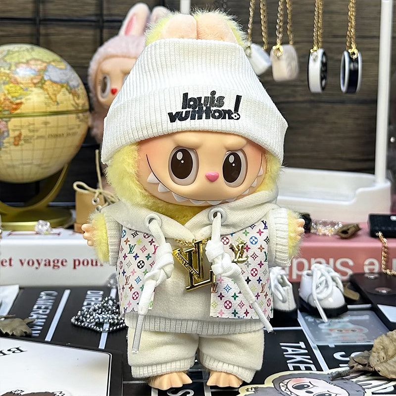 Labubu Outfit – “LV Street Capsule” (Fits 17cm Labubu Macaron / Have a Seat / Big into Energy)