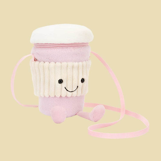 Amuseables Coffee-To-Go Pink Bag