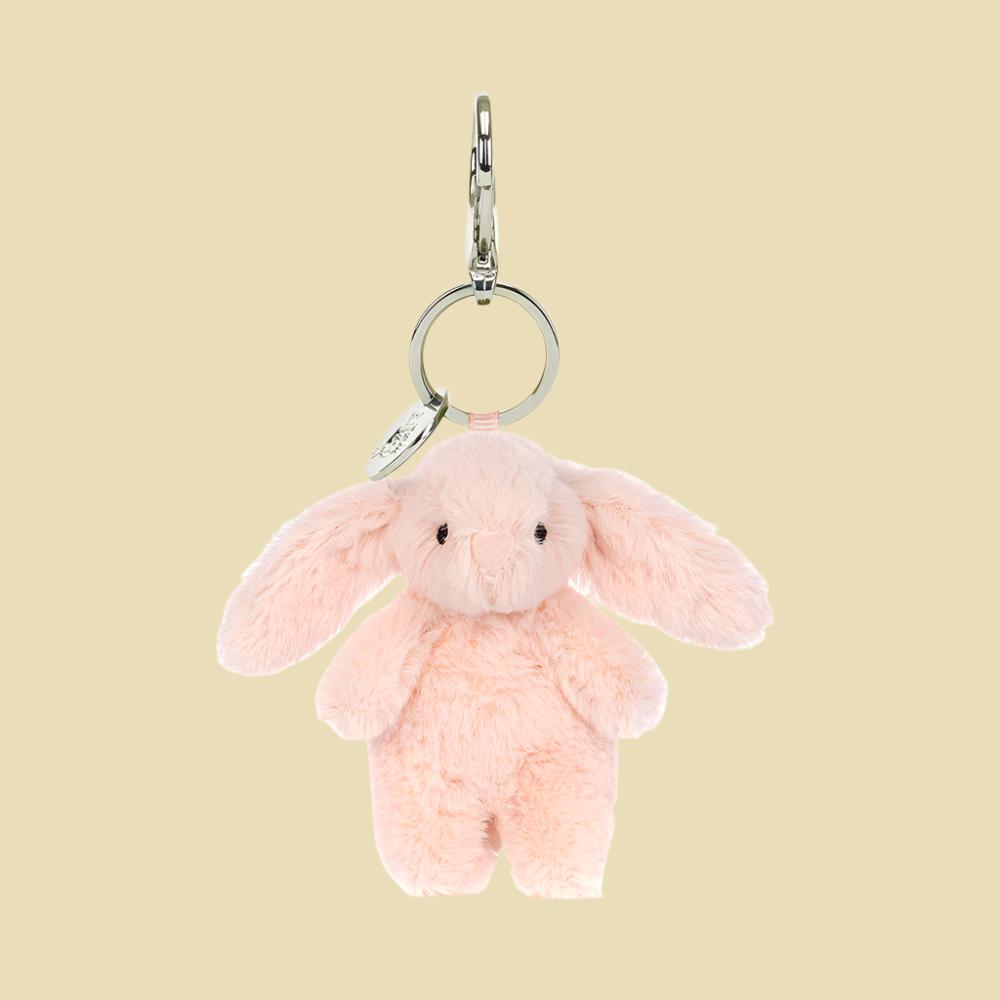 Jellycat Bashful Bunny Blush Bag Charm 1