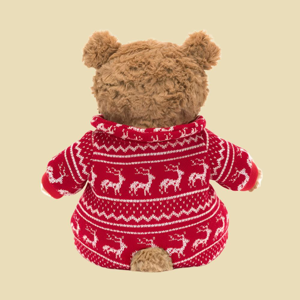 jellycat Bartholomew Bear Winter Pyjamas 1